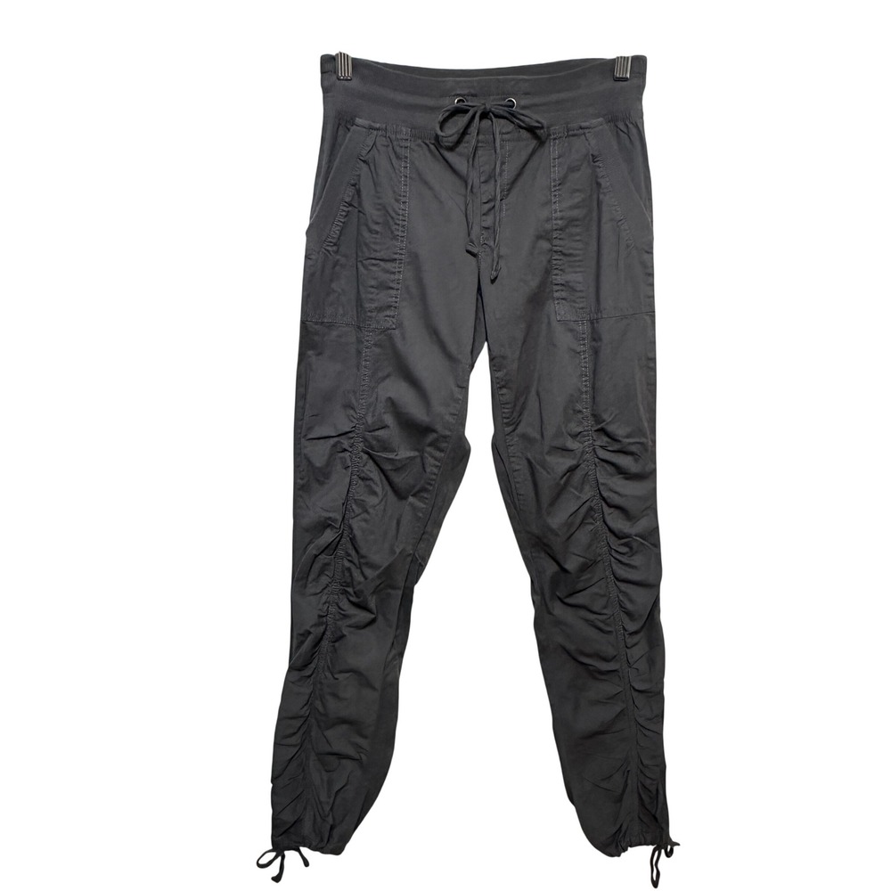 XCVI Wearables Jules Ruched Jogger Pants Womens XS Gray Activewear Casual 21886W